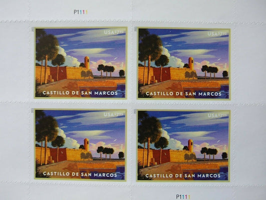 USPS Castillo de San Marcos Priority Mail Postage Stamps image 1