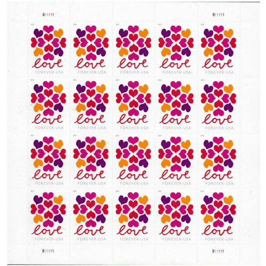 2019 Love Hearts Blossom Forever First Class Postage Stamps image 0