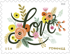 Love Flourishes Forever First Class Postage Stamps image 2