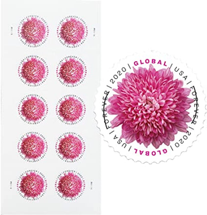 Global Chrysanthemum International First Class Forever US Postage Stamps image 0
