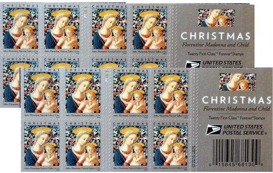 Florentine Madonna and Child Christmas Forever First Class Postage Stamps image 0