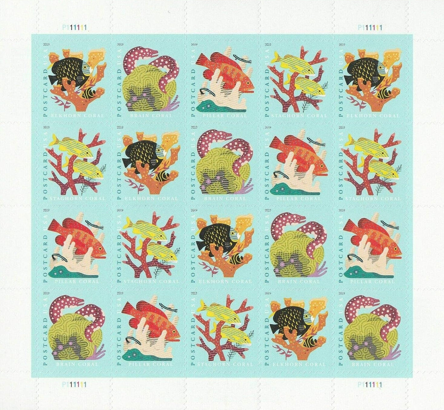 Coral Reefs Forever Postcard Stamps image 0