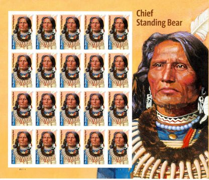 USPS Chief Standing Bear USPS Forever Postage Stamps image 0