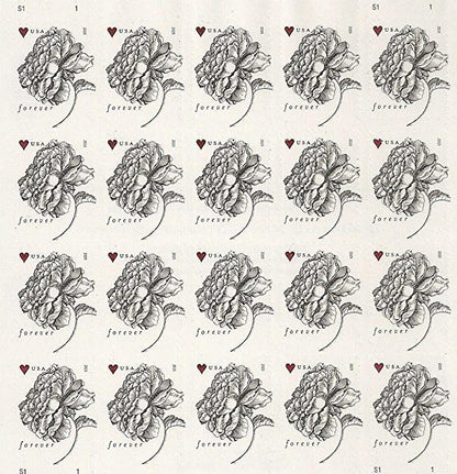 Antique Vintage Rose Forever First Class Postage Stamps image 0